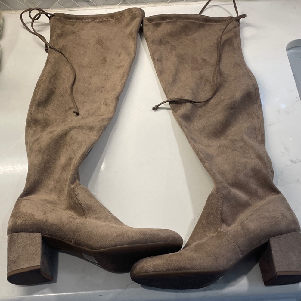 Gianni Bini Tan Over the Knee Boots Womens Size 8.5